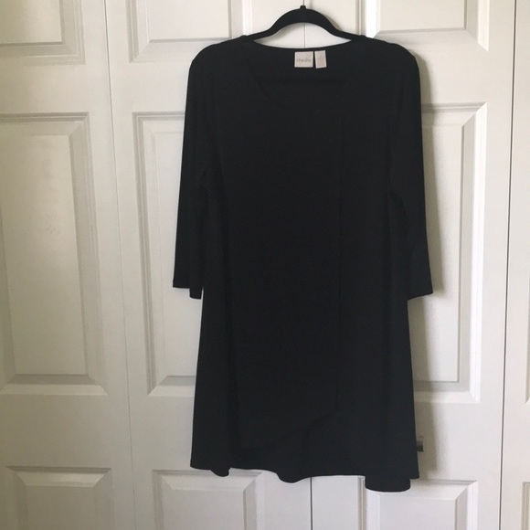 CHICO’S EXTRA-LONG BLACK TUNIC - Picture 1 of 3